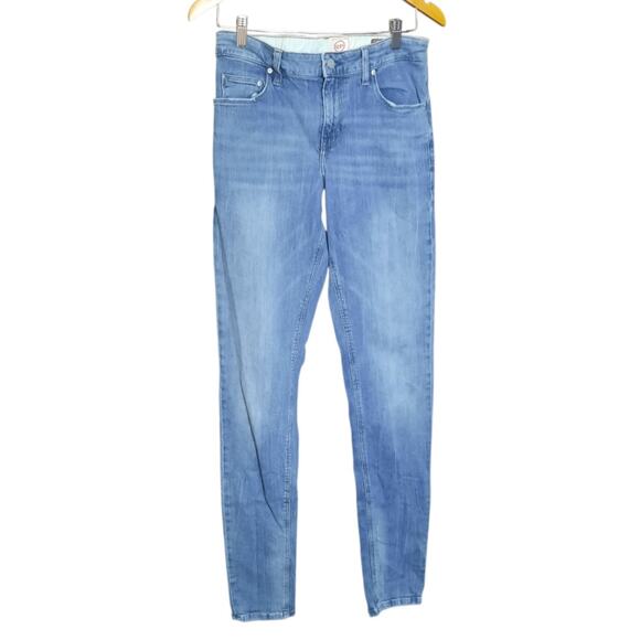 ASOS 12.5oz Mens Mid Rise Cotton Blend Blue Jeans Size 30 - Picture 1 of 7